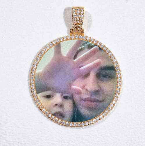 MEDIUM 3D CIRCLE CUSTOM PICTURE PENDANT