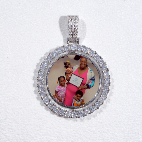 3D Spinning 2-Faced Custom Picture Pendant