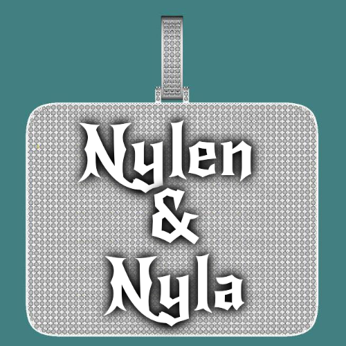 CUSTOM LETTER NECKLACE 3D BIG SQUARE