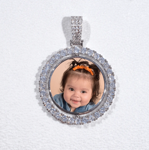 3D Spinning 2-Faced Custom Picture Pendant