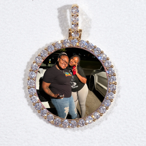 3D CIRCLE CUSTOM PICTURE PENDANT SMALL SIZE