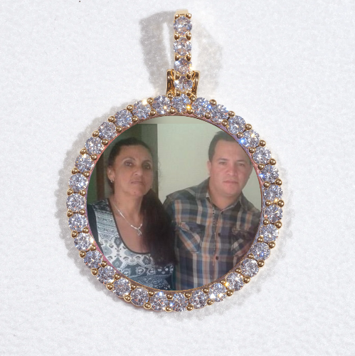 3D CIRCLE CUSTOM PICTURE PENDANT SMALL SIZE