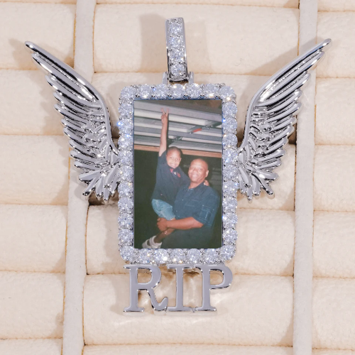RIP WING 3D CUSTOM PICTURE PENDANT