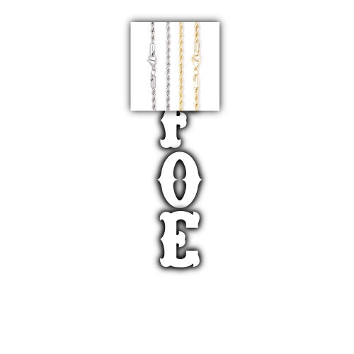 Custom Letters Freibeuter Font Necklace