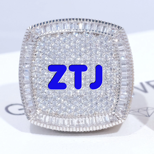 CUSTOM LETTER 3D ICED RING