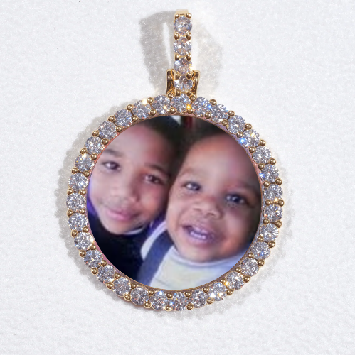3D CIRCLE CUSTOM PICTURE PENDANT SMALL SIZE