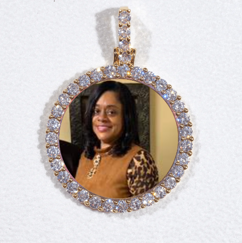 3D CIRCLE CUSTOM PICTURE PENDANT SMALL SIZE