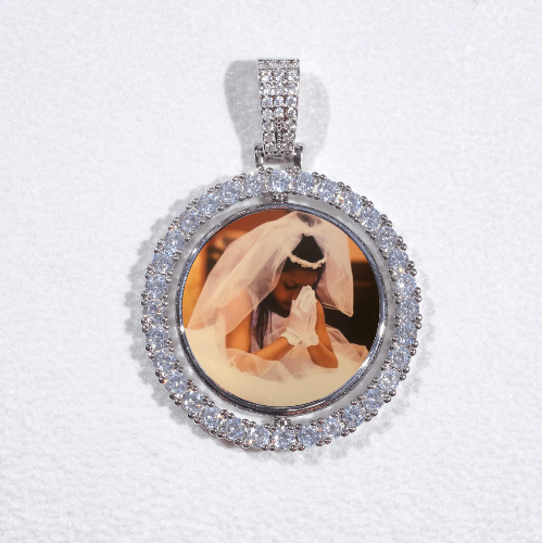 3D Spinning 2-Faced Custom Picture Pendant