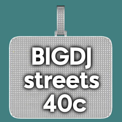 CUSTOM LETTER NECKLACE 3D BIG SQUARE