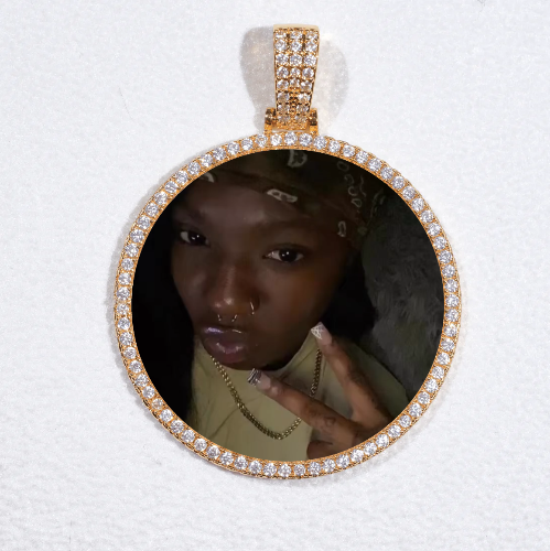 MEDIUM 3D CIRCLE CUSTOM PICTURE PENDANT