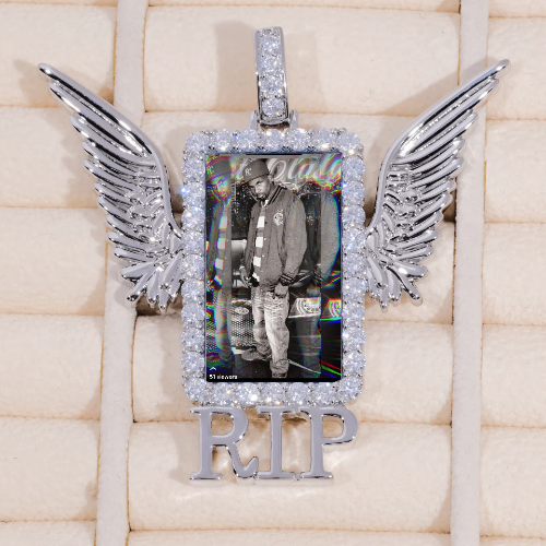RIP WING 3D CUSTOM PICTURE PENDANT
