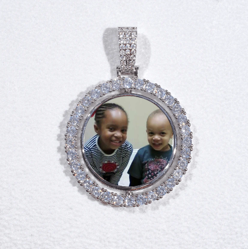3D Spinning 2-Faced Custom Picture Pendant