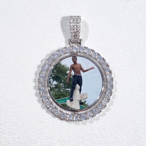 3D Spinning 2-Faced Custom Picture Pendant