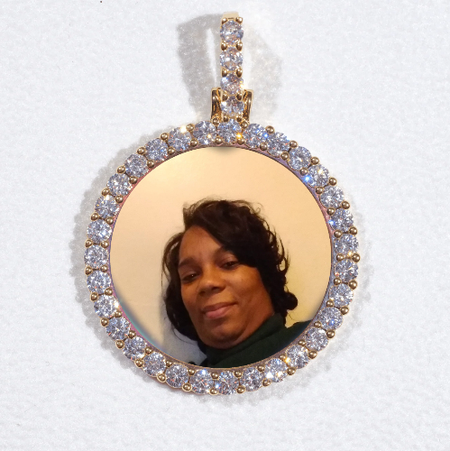 3D CIRCLE CUSTOM PICTURE PENDANT SMALL SIZE
