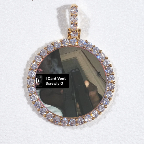 3D CIRCLE CUSTOM PICTURE PENDANT SMALL SIZE
