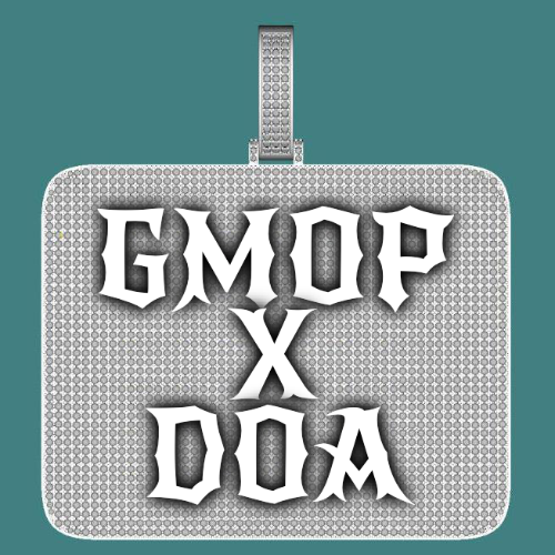 CUSTOM LETTER NECKLACE 3D BIG SQUARE