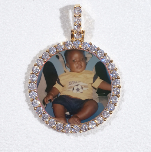 3D CIRCLE CUSTOM PICTURE PENDANT SMALL SIZE