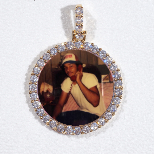 3D CIRCLE CUSTOM PICTURE PENDANT SMALL SIZE