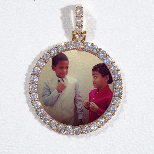 3D CIRCLE CUSTOM PICTURE PENDANT SMALL SIZE