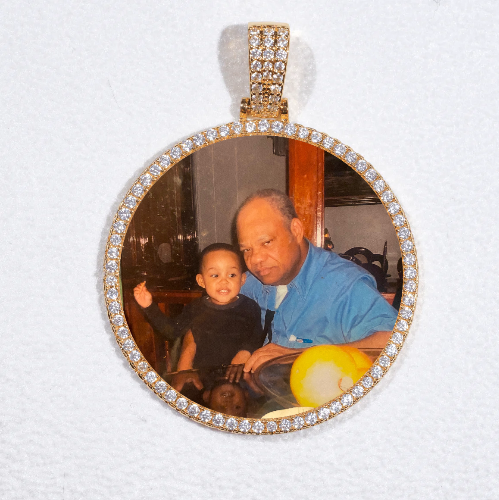 MEDIUM 3D CIRCLE CUSTOM PICTURE PENDANT