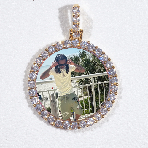 3D CIRCLE CUSTOM PICTURE PENDANT SMALL SIZE