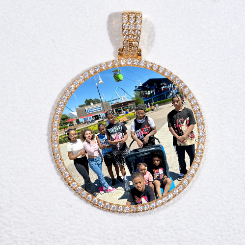 MEDIUM 3D CIRCLE CUSTOM PICTURE PENDANT