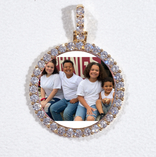 3D CIRCLE CUSTOM PICTURE PENDANT SMALL SIZE