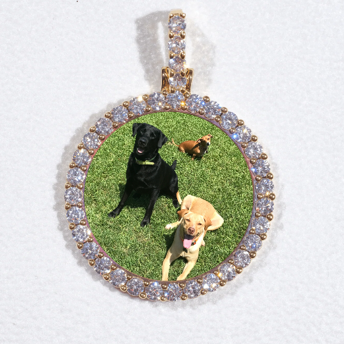 3D CIRCLE CUSTOM PICTURE PENDANT SMALL SIZE