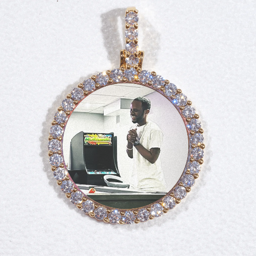 3D CIRCLE CUSTOM PICTURE PENDANT SMALL SIZE