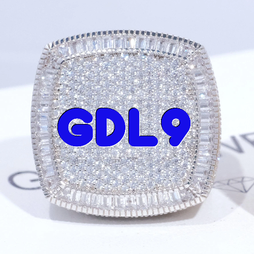 CUSTOM LETTER 3D ICED RING
