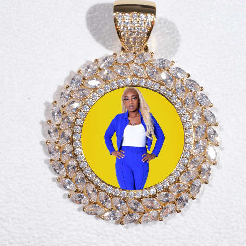 Large 3D Wheat Ear Custom Picture Pendant