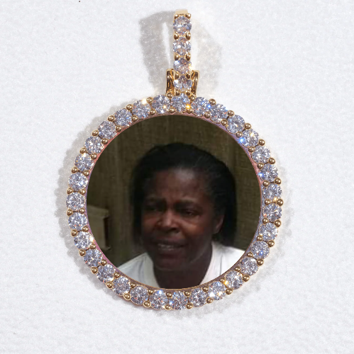 3D CIRCLE CUSTOM PICTURE PENDANT SMALL SIZE