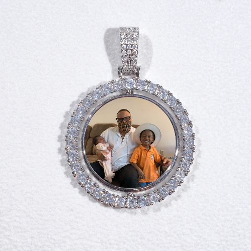 3D Spinning 2-Faced Custom Picture Pendant