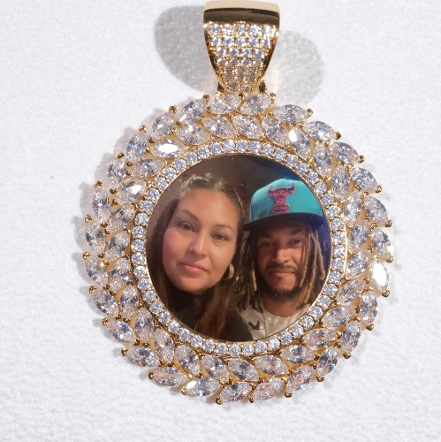 Large 3D Wheat Ear Custom Picture Pendant