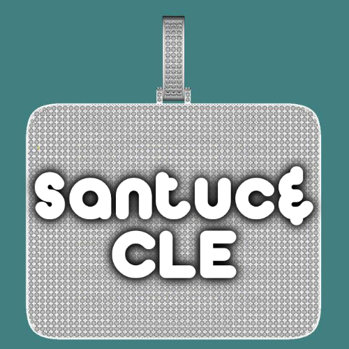 CUSTOM LETTER NECKLACE 3D BIG SQUARE