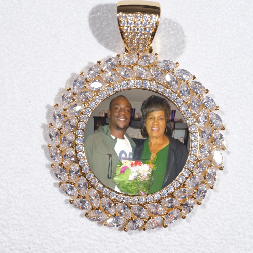Large 3D Wheat Ear Custom Picture Pendant