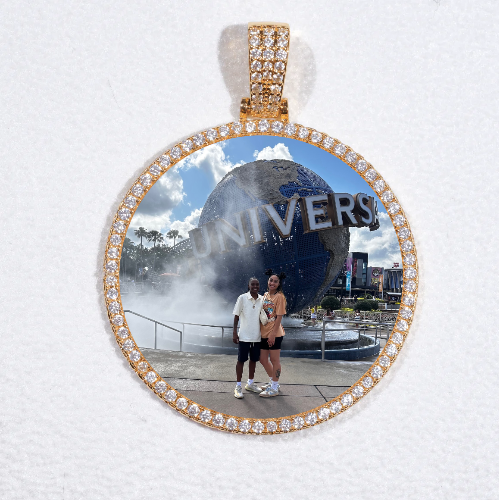 MEDIUM 3D CIRCLE CUSTOM PICTURE PENDANT