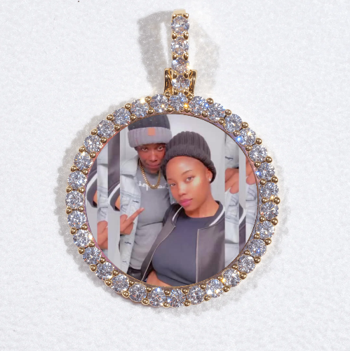 3D CIRCLE CUSTOM PICTURE PENDANT SMALL SIZE