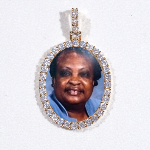 3D Oval Custom Picture Pendant