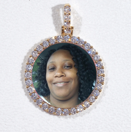3D CIRCLE CUSTOM PICTURE PENDANT SMALL SIZE