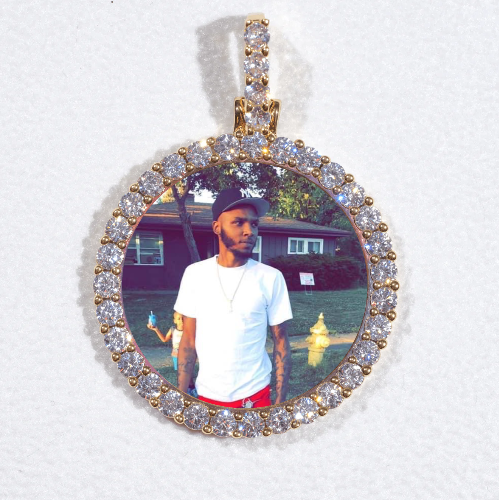 3D CIRCLE CUSTOM PICTURE PENDANT SMALL SIZE