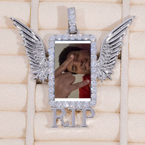 RIP WING 3D CUSTOM PICTURE PENDANT