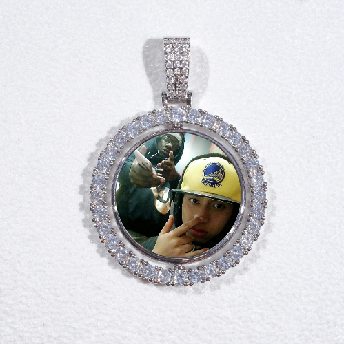 3D Spinning 2-Faced Custom Picture Pendant