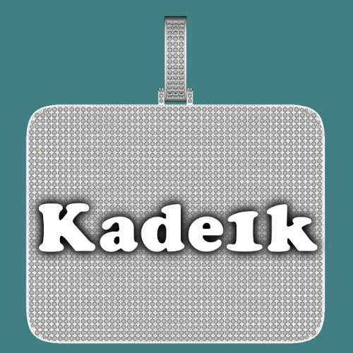 CUSTOM LETTER NECKLACE 3D BIG SQUARE