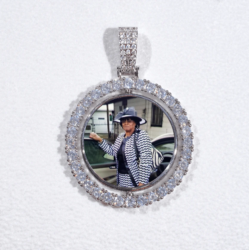 3D Spinning 2-Faced Custom Picture Pendant