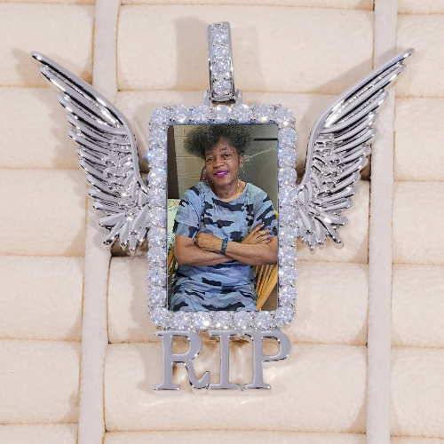 RIP WING 3D CUSTOM PICTURE PENDANT