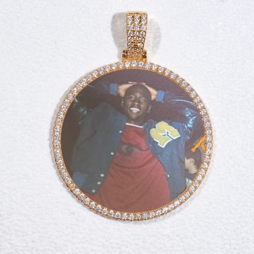 MEDIUM 3D CIRCLE CUSTOM PICTURE PENDANT