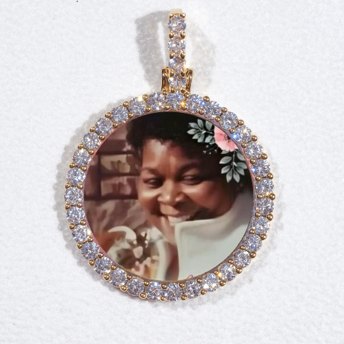 3D CIRCLE CUSTOM PICTURE PENDANT SMALL SIZE