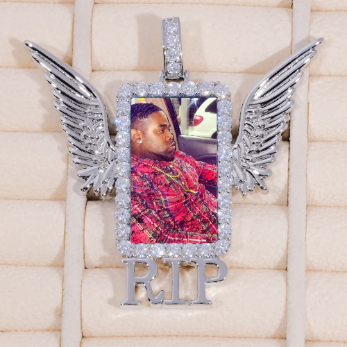RIP WING 3D CUSTOM PICTURE PENDANT
