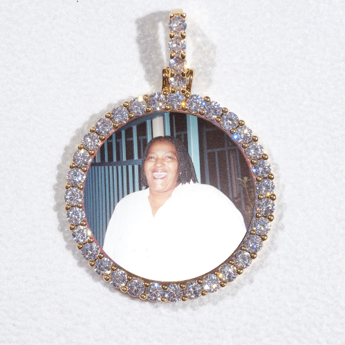 3D CIRCLE CUSTOM PICTURE PENDANT SMALL SIZE